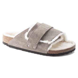 Kyoto Shearling Suede Leather-Shearling Stone Coin